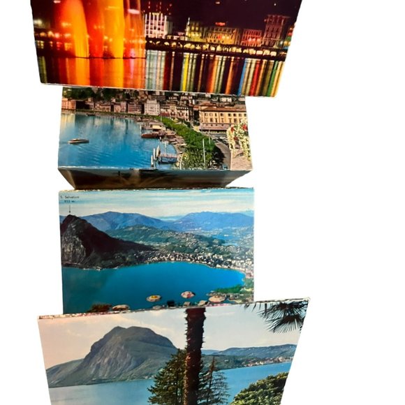 Vintage Lugano Zurich Mini Postcard Book - Picture 9 of 9